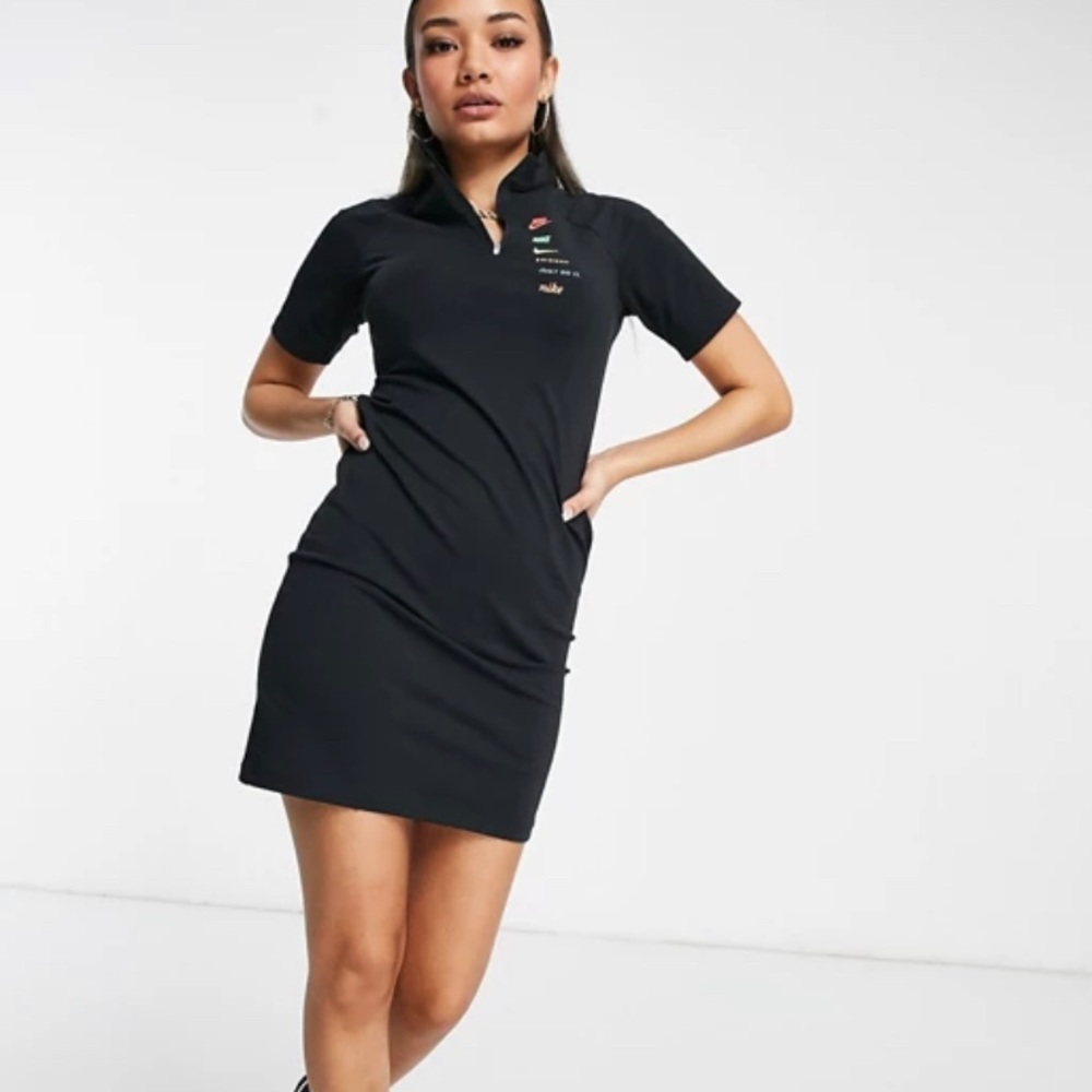 COPY - Nike swoosh high neck short sleeve dress